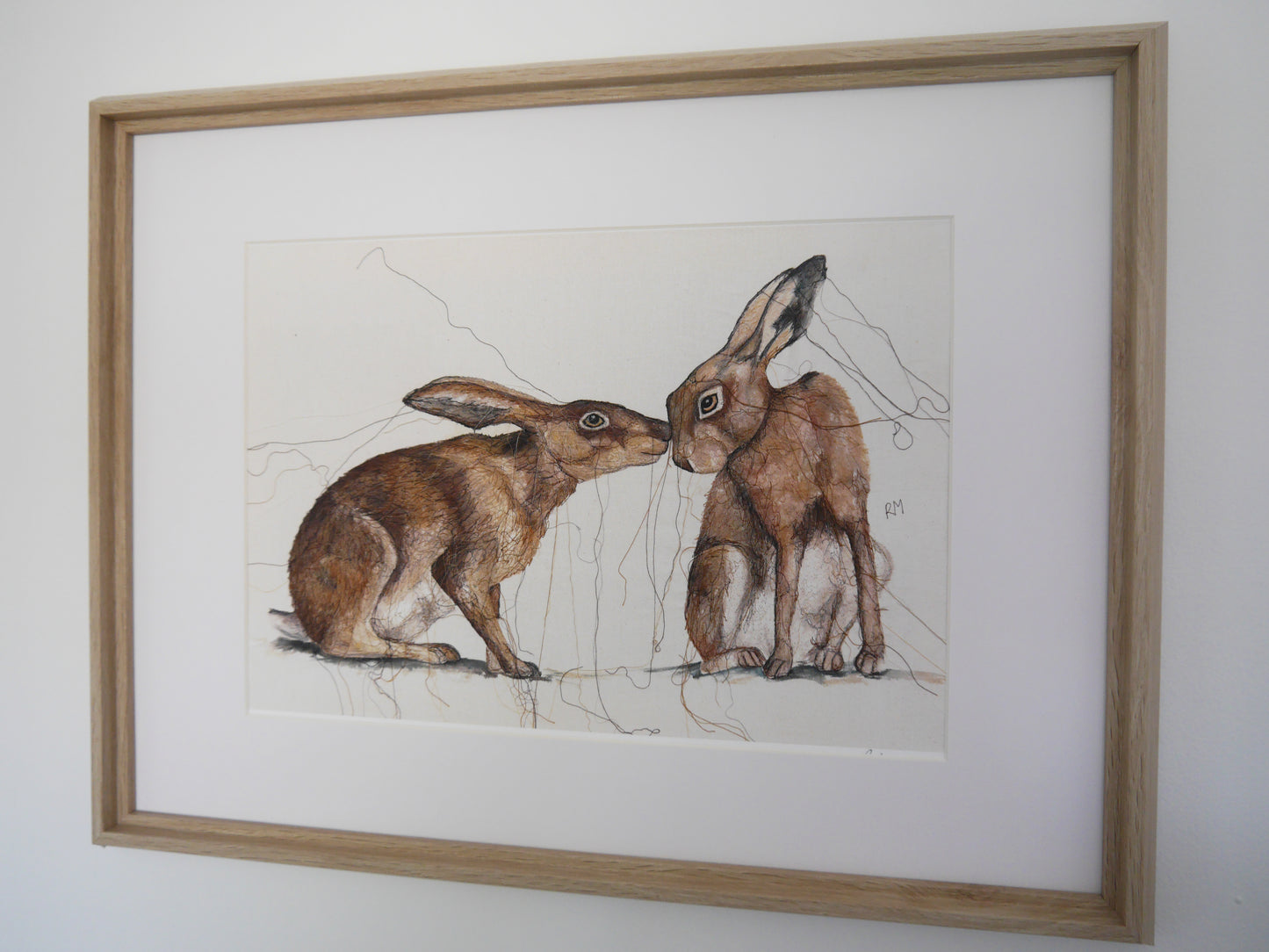 Two Hares Art Print