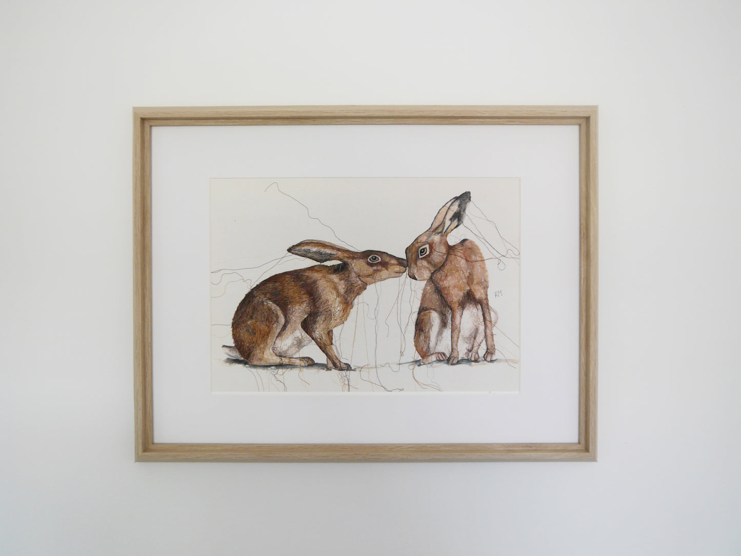 Two Hares Art Print