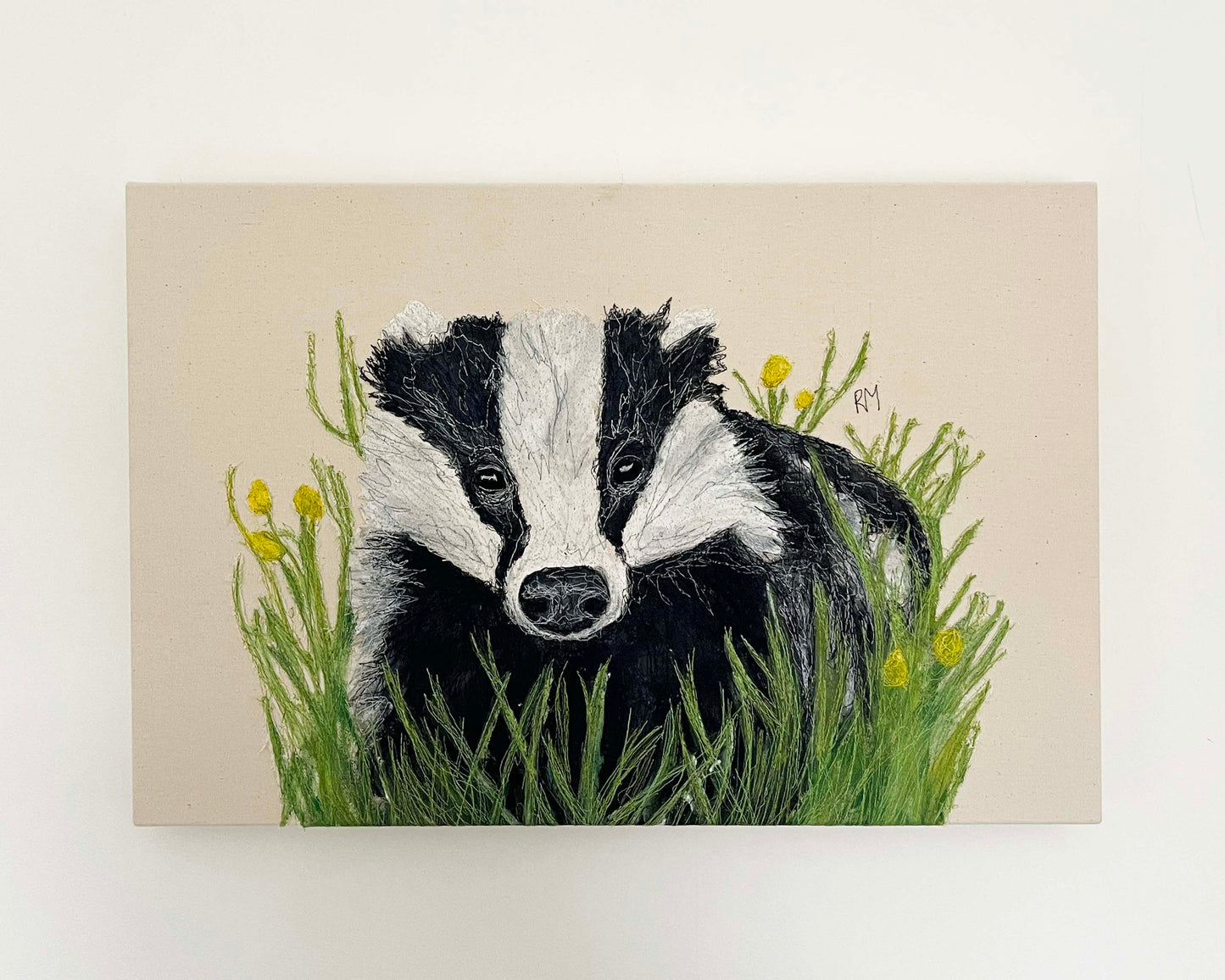 Badger Embroidered Canvas