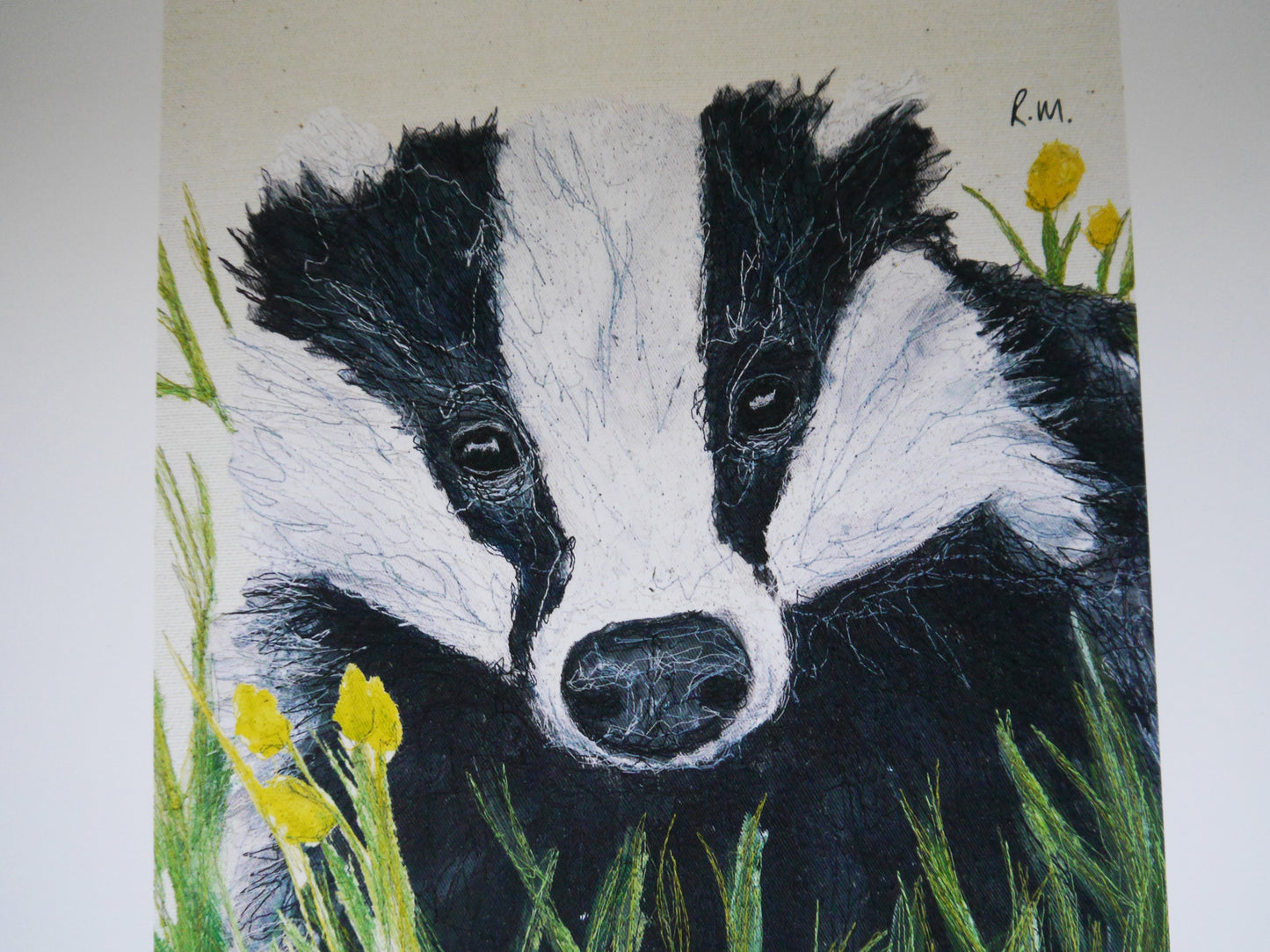 Badger Art Print