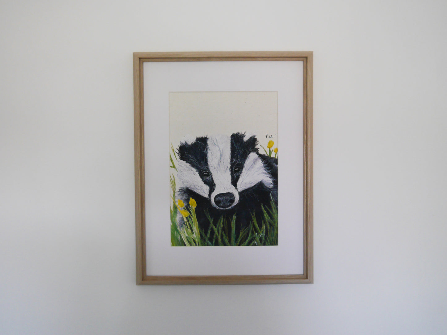 Badger Art Print