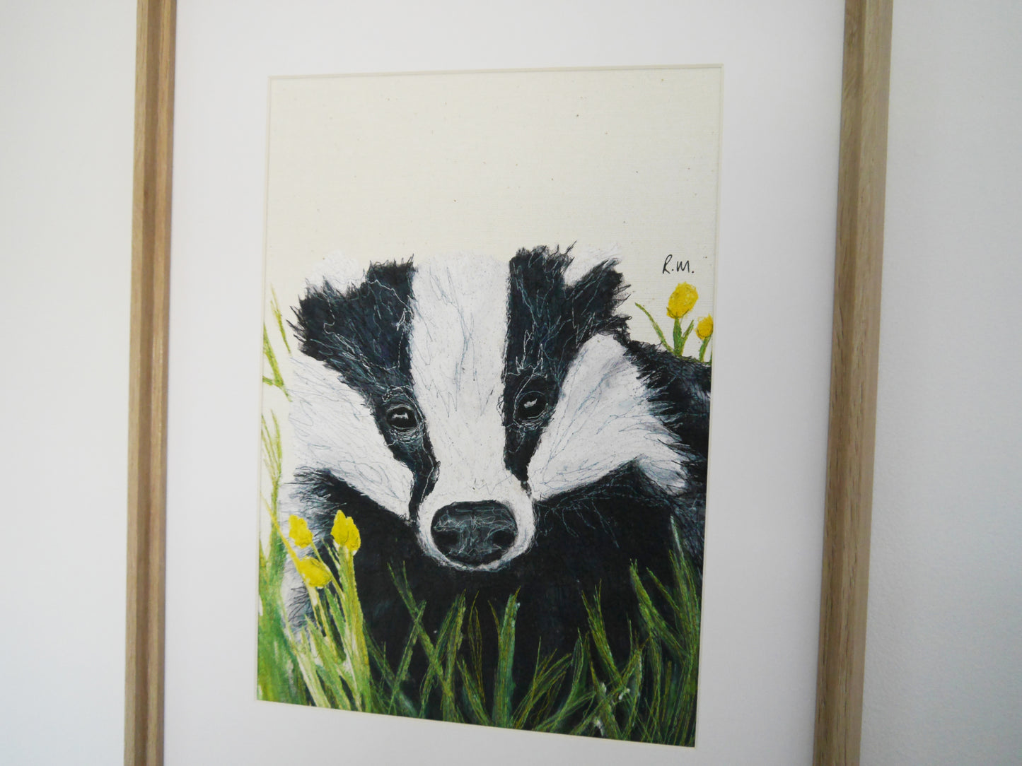 Badger Art Print