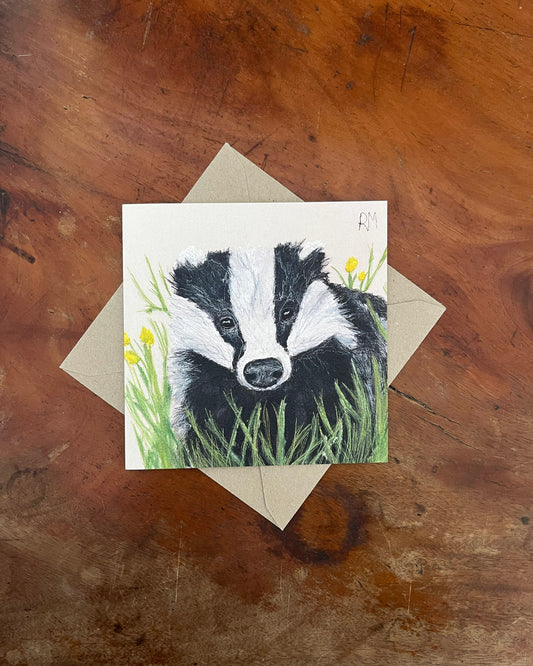 Badger Greetings Card