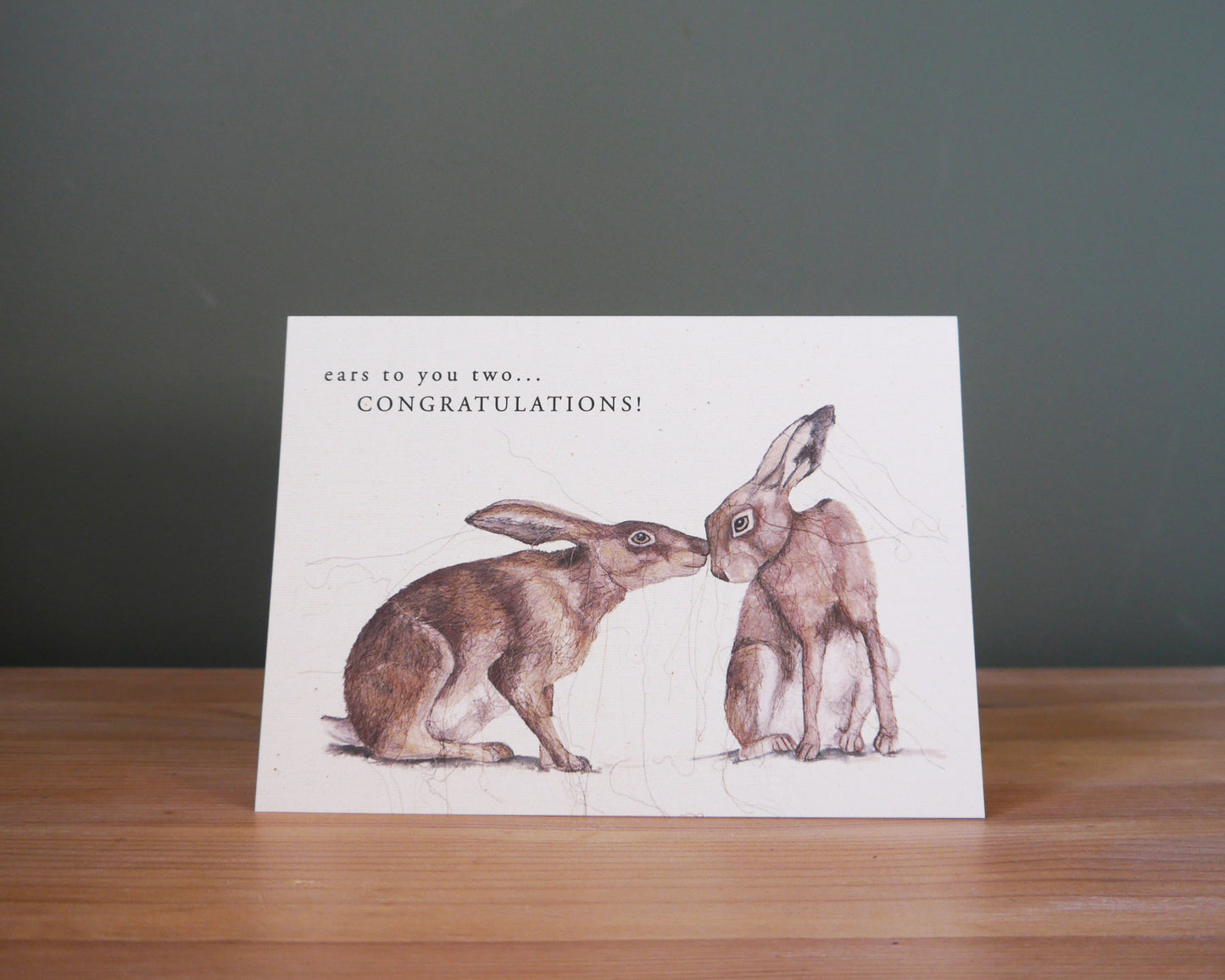 'Ear's to You' Congratulations Hare Card