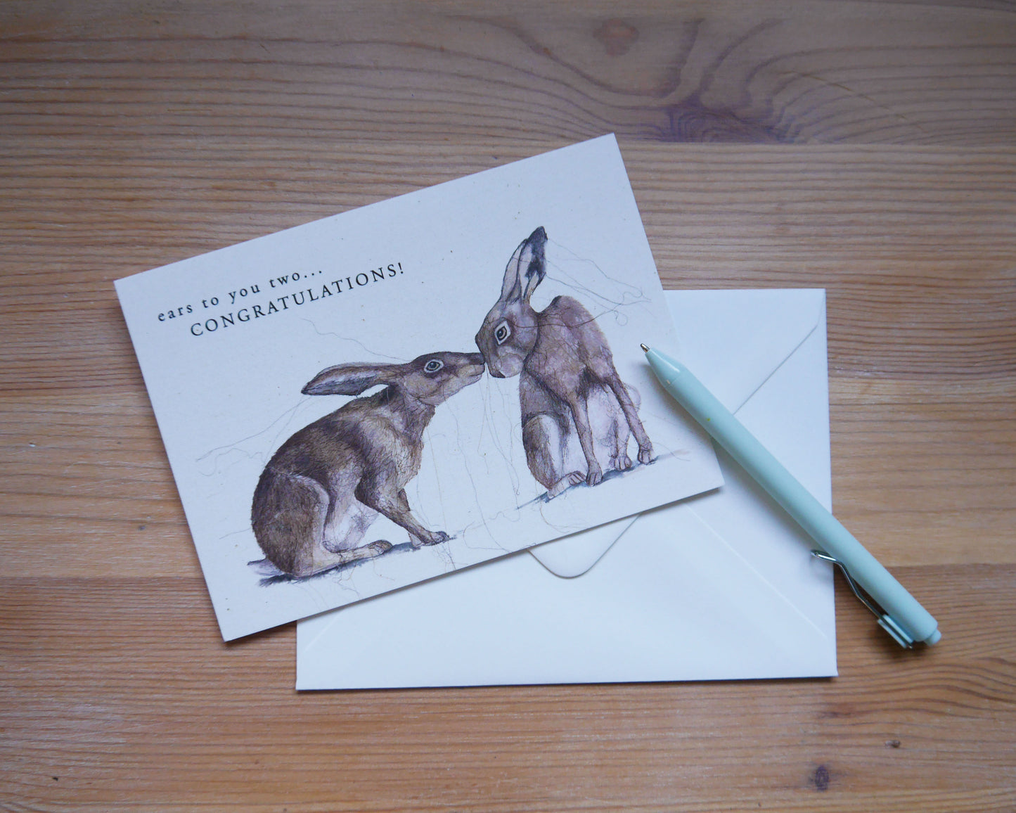 'Ear's to You' Congratulations Hare Card