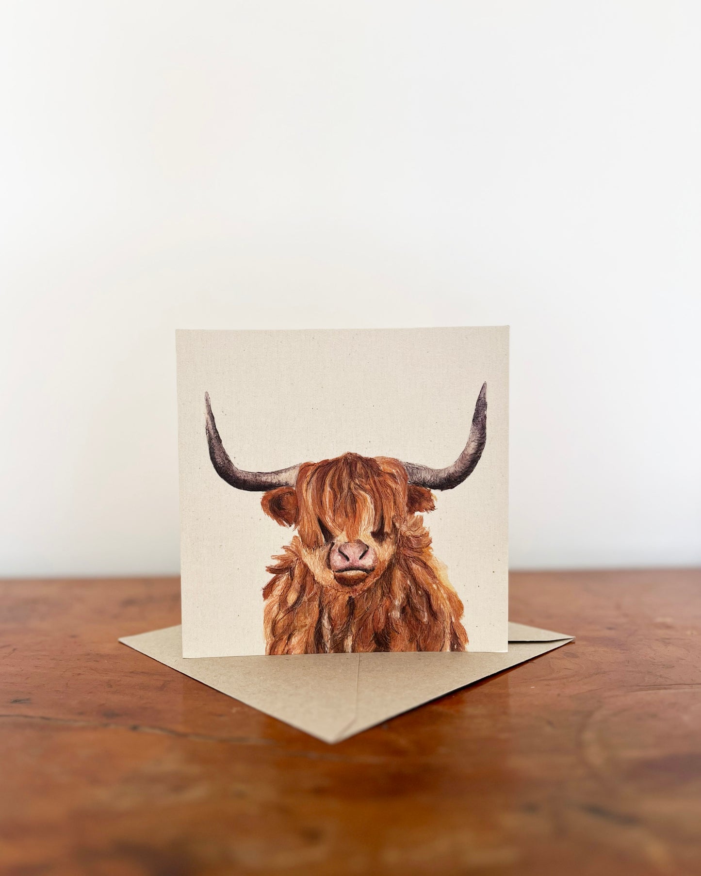 Highland Cow Greetings Card