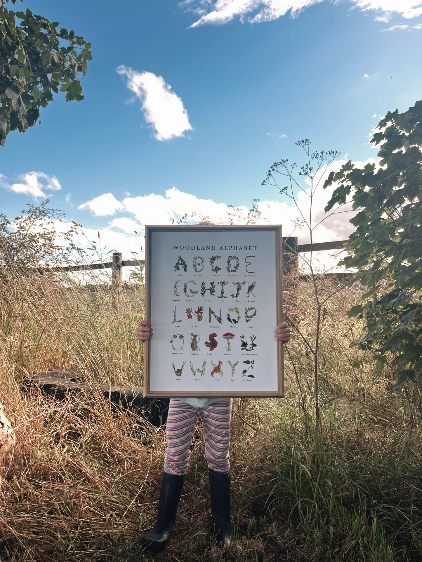 Woodland Alphabet Poster Print