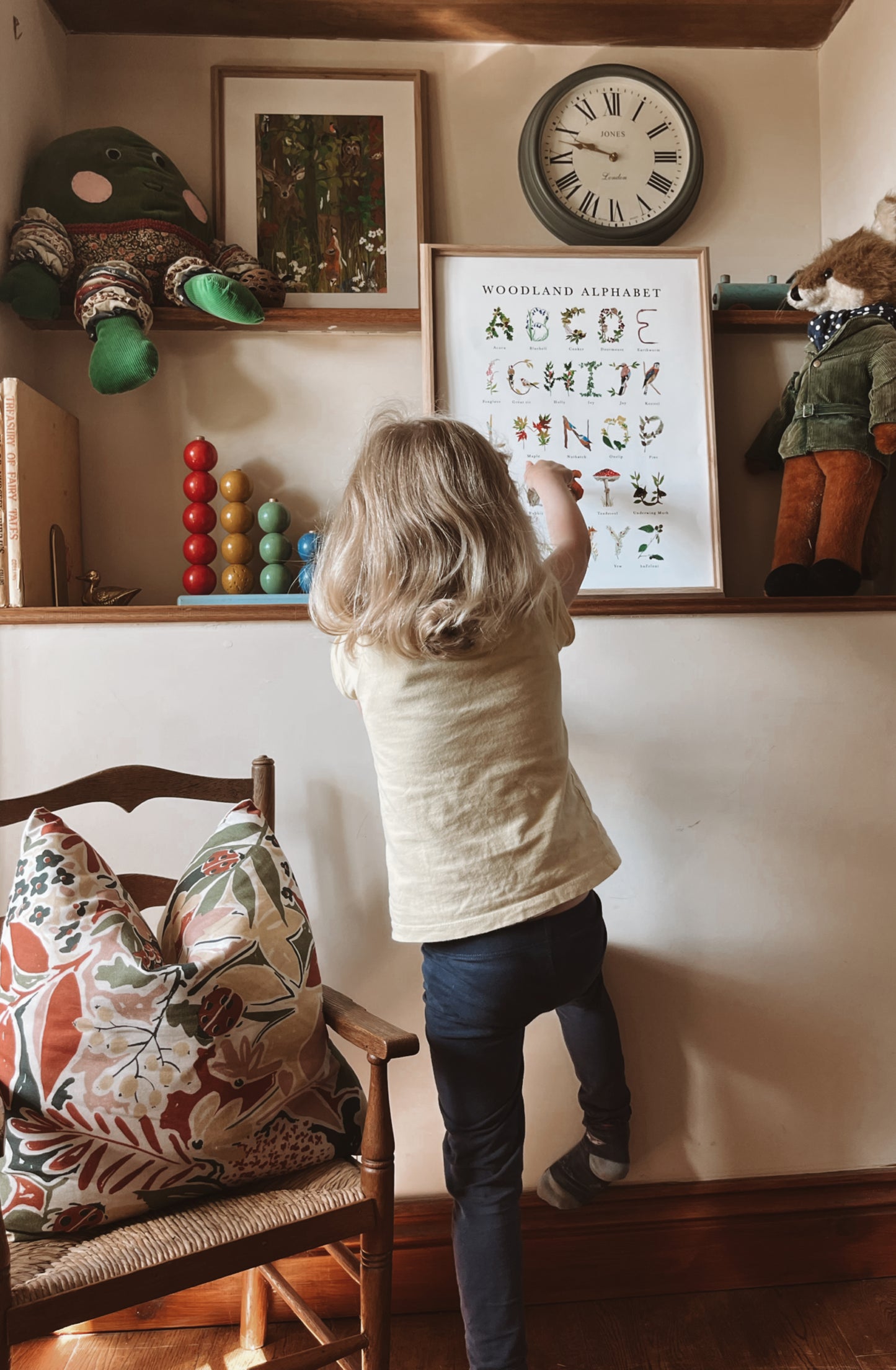 Woodland Alphabet Poster Print