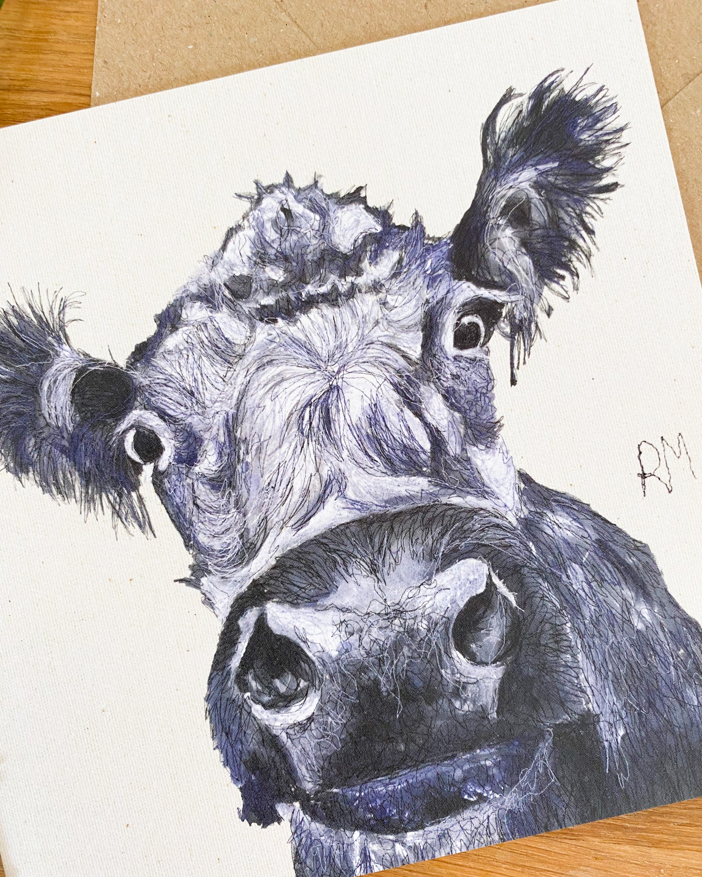 Cow Greetings Card