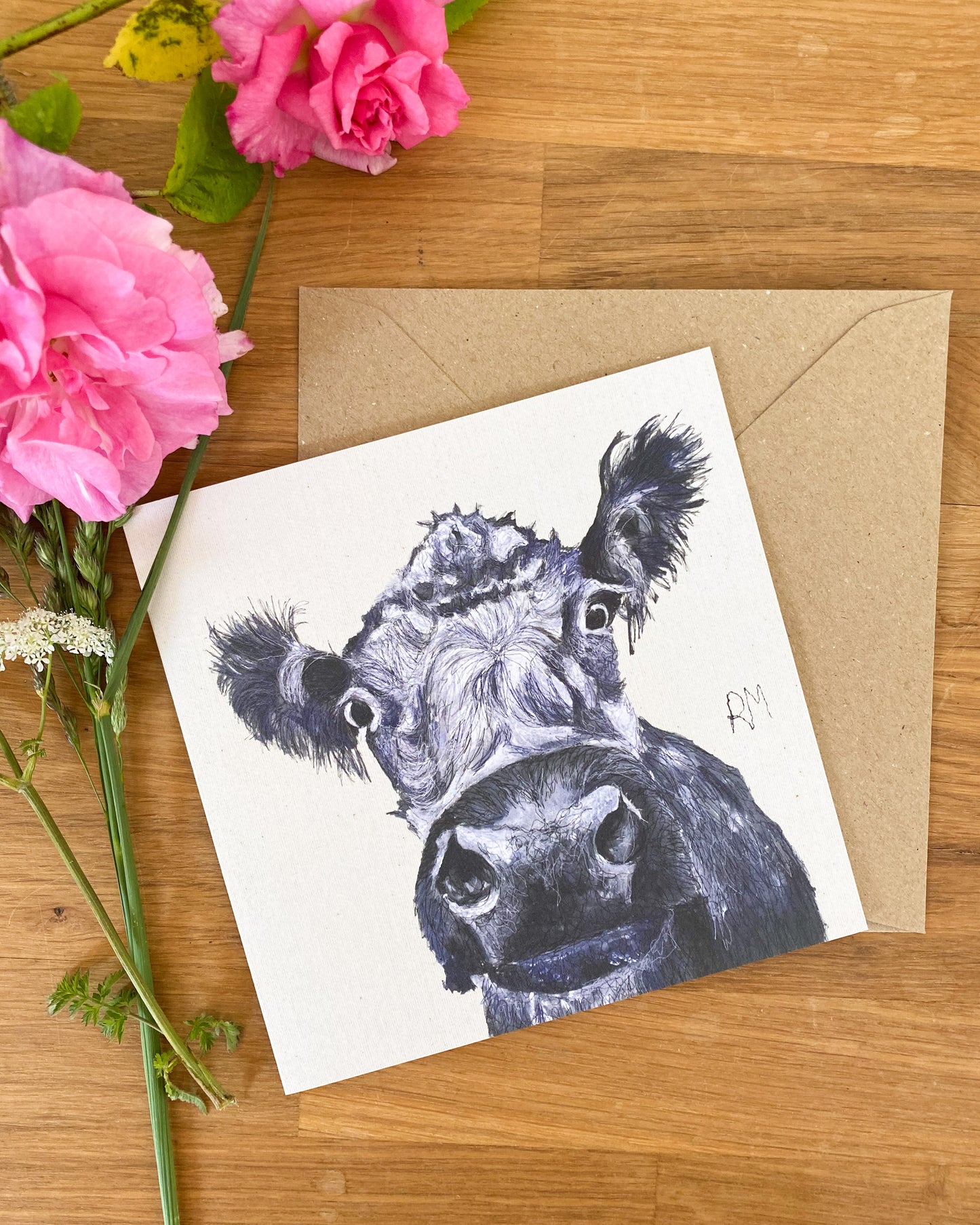 Cow Greetings Card