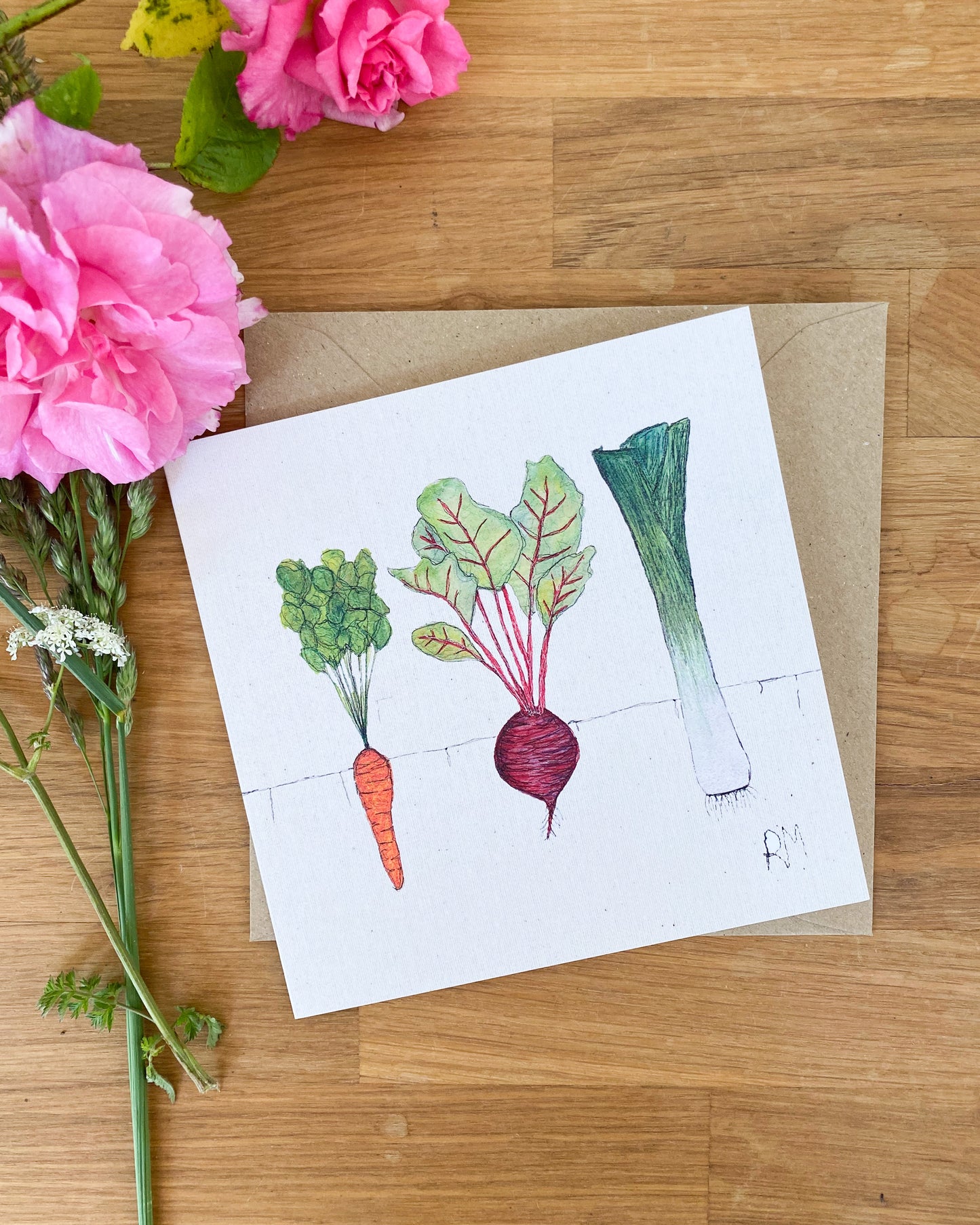 Vegetable Greetings Card