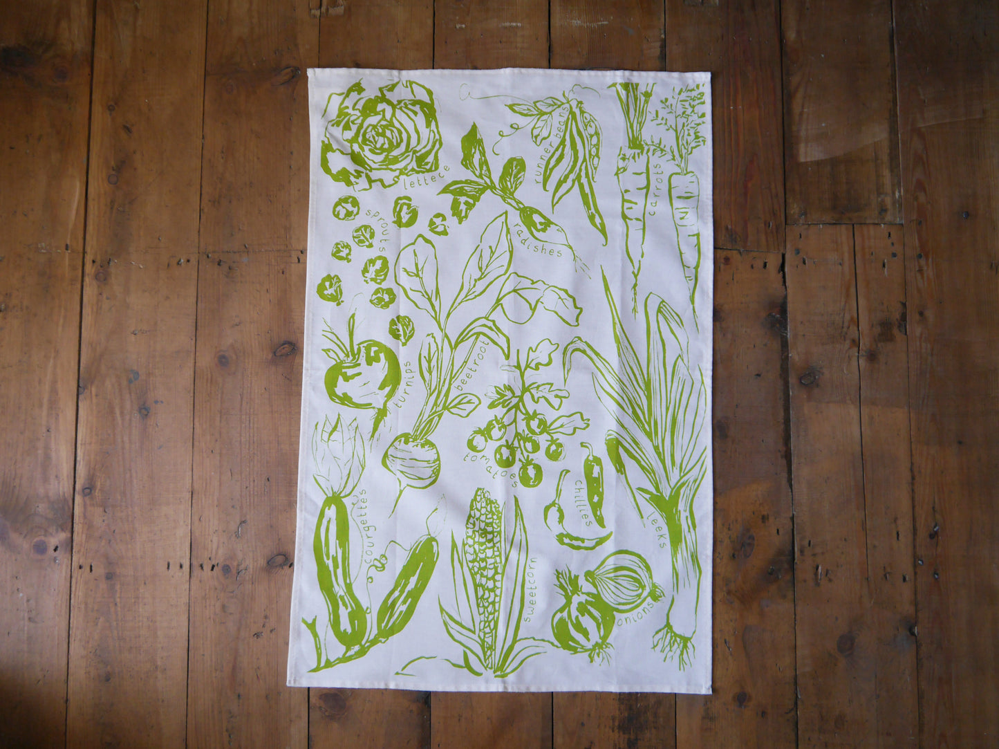 Vegetable Garden Tea Towel