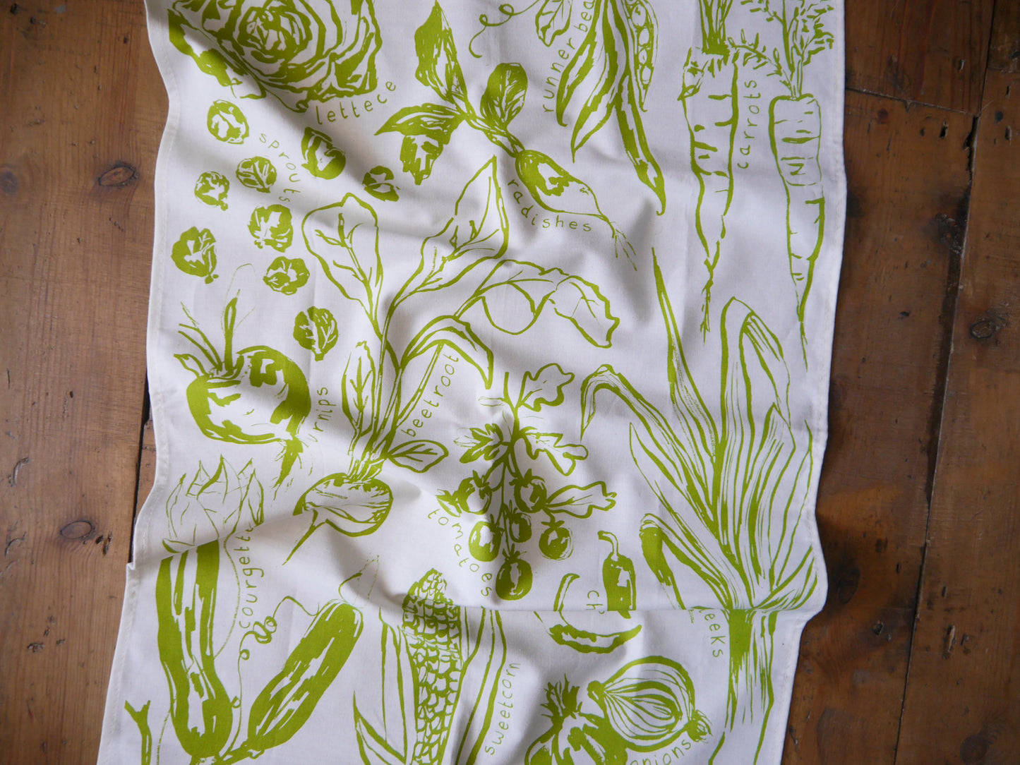 Vegetable Garden Tea Towel