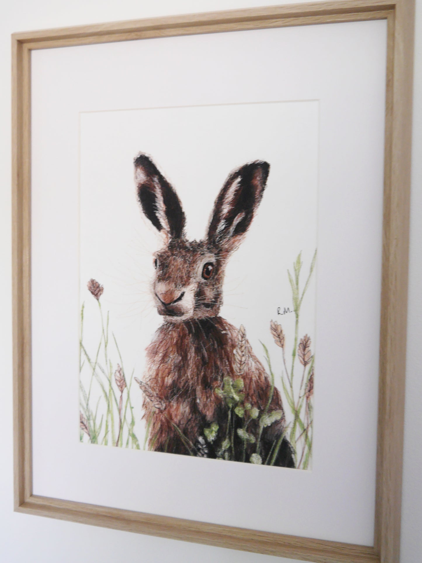 Hare in Meadow Art Print