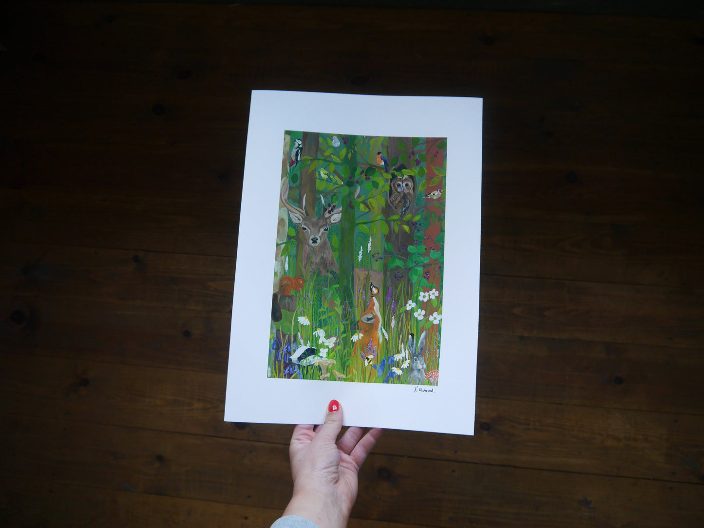 Woodland Wildlife Art Print