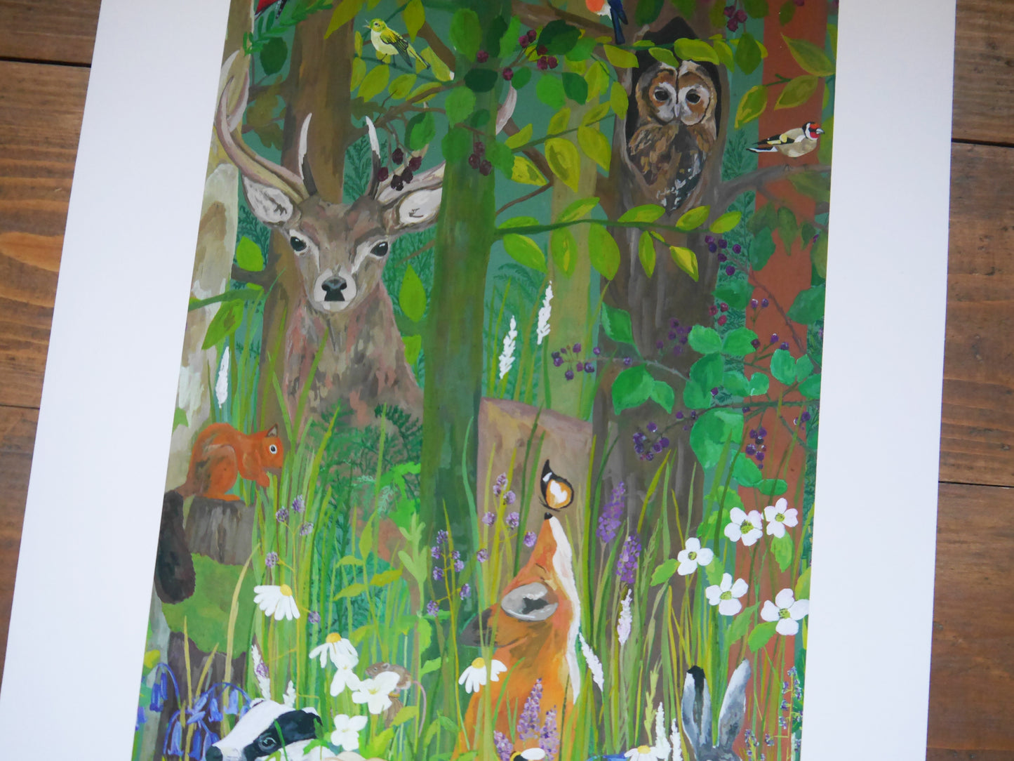 Woodland Wildlife Art Print